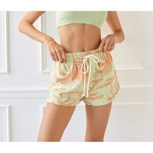 Out From Under Urban Outfitters Ellie Mid-Rise Sweatshorts Printed XS New 233803